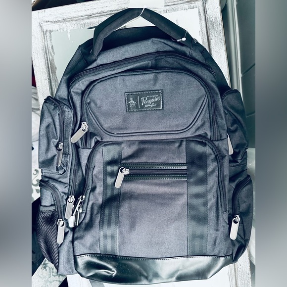 NWT Penguin Odell Collection Backpack / Black - Picture 13 of 16